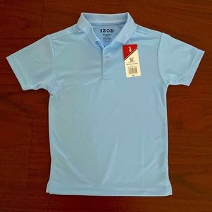 Izod polo (boys). Color: Light blue. Size: 6/7 Brand new with tag